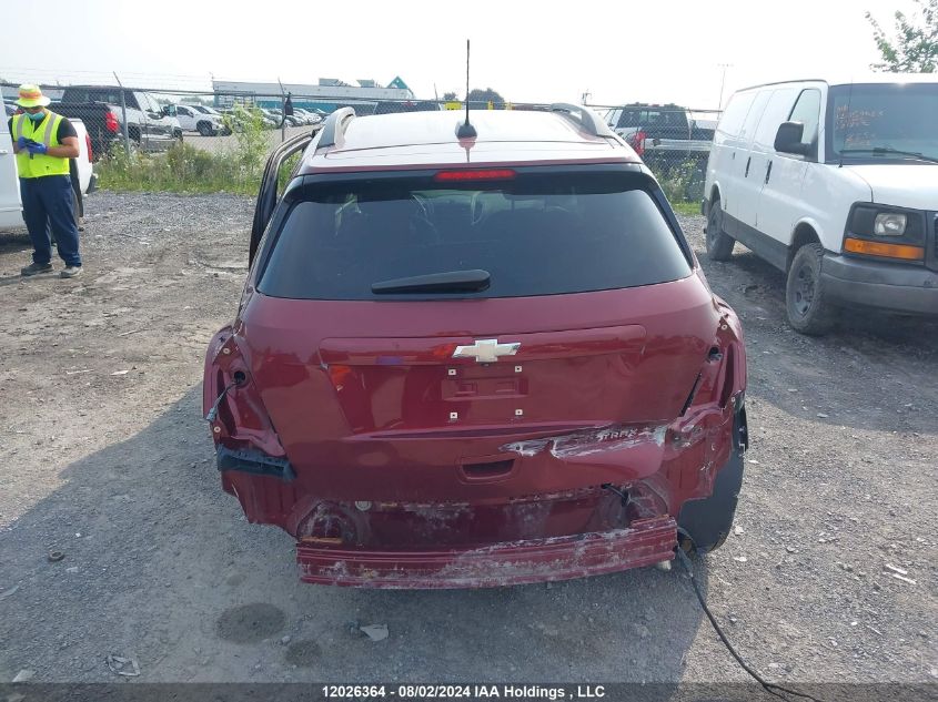 2015 Chevrolet Trax VIN: 3GNCJMSB2FL252707 Lot: 12026364