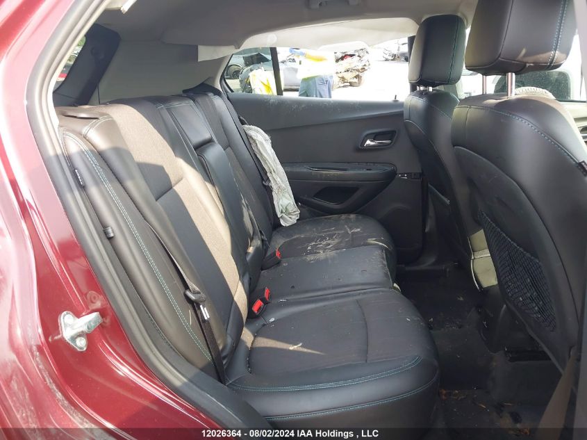 2015 Chevrolet Trax VIN: 3GNCJMSB2FL252707 Lot: 12026364