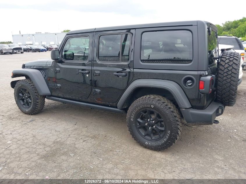 2023 Jeep Wrangler 4-Door Willys VIN: 1C4HJXDG4PW570378 Lot: 12026372