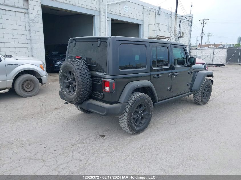 2023 Jeep Wrangler 4-Door Willys VIN: 1C4HJXDG4PW570378 Lot: 12026372