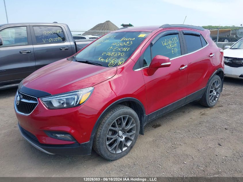 2019 Buick Encore VIN: KL4CJ2SB1KB768270 Lot: 12026383