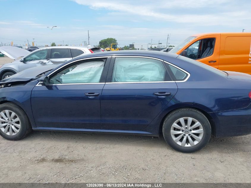 2015 Volkswagen Passat S VIN: 1VWAS7A35FC015291 Lot: 12026390