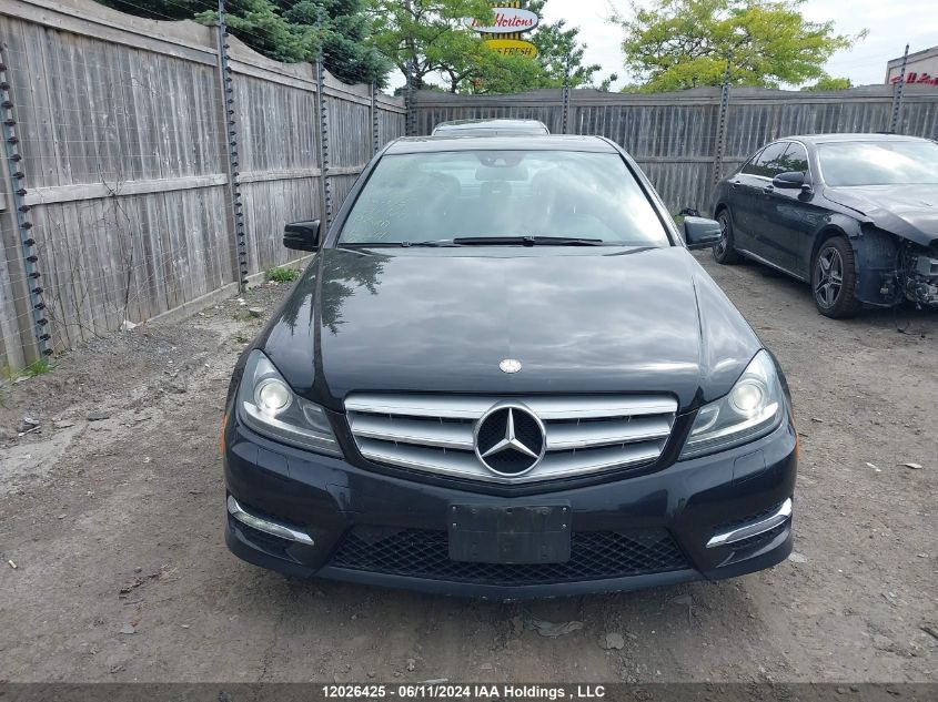 2012 Mercedes-Benz C-Class VIN: WDDGF8BB5CA610653 Lot: 12026425