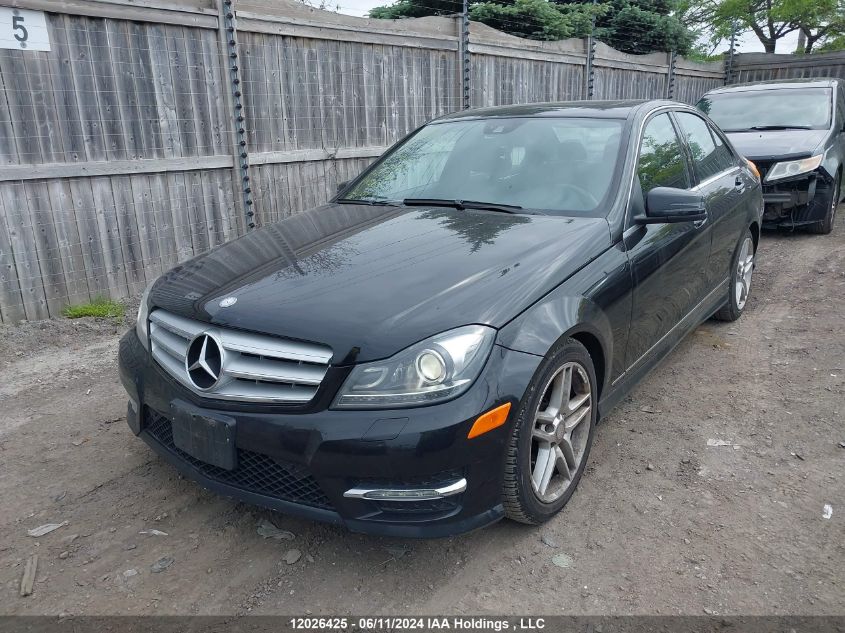 2012 Mercedes-Benz C-Class VIN: WDDGF8BB5CA610653 Lot: 12026425