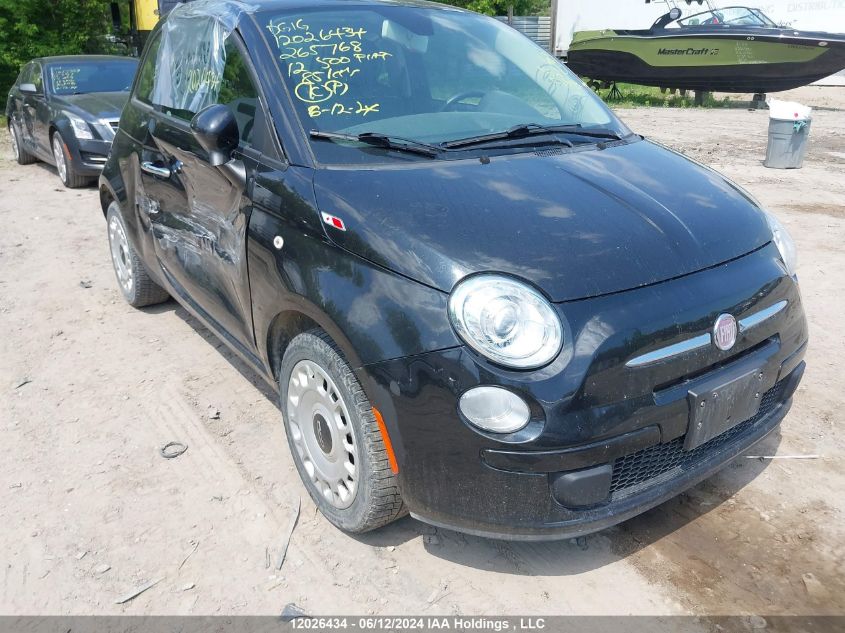 2012 Fiat 500 Pop VIN: 3C3CFFAR4CT265768 Lot: 12026434