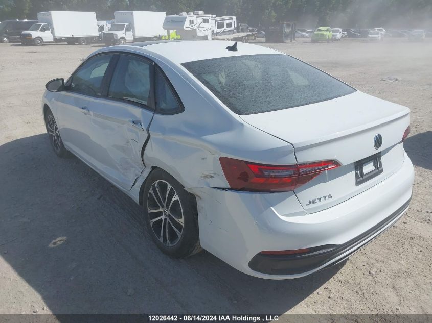 2024 Volkswagen Jetta VIN: 3VWSM7BU3RM040361 Lot: 12026442