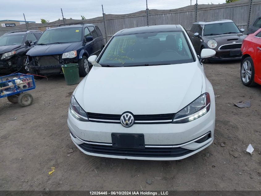 2019 Volkswagen Golf VIN: 3VWG57AU2KM025134 Lot: 12026445