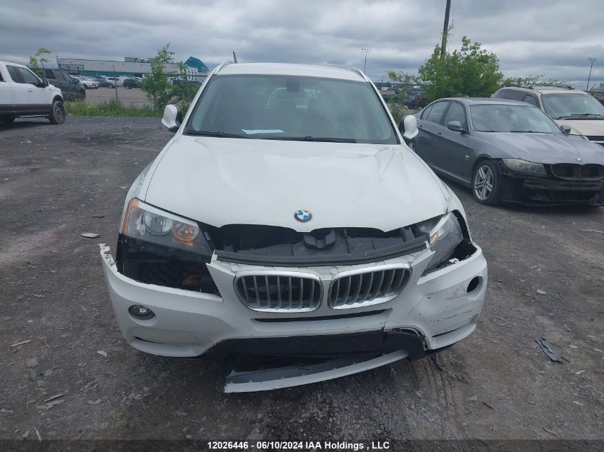 2013 BMW X3 VIN: 5UXWX9C59D0D07613 Lot: 12026446