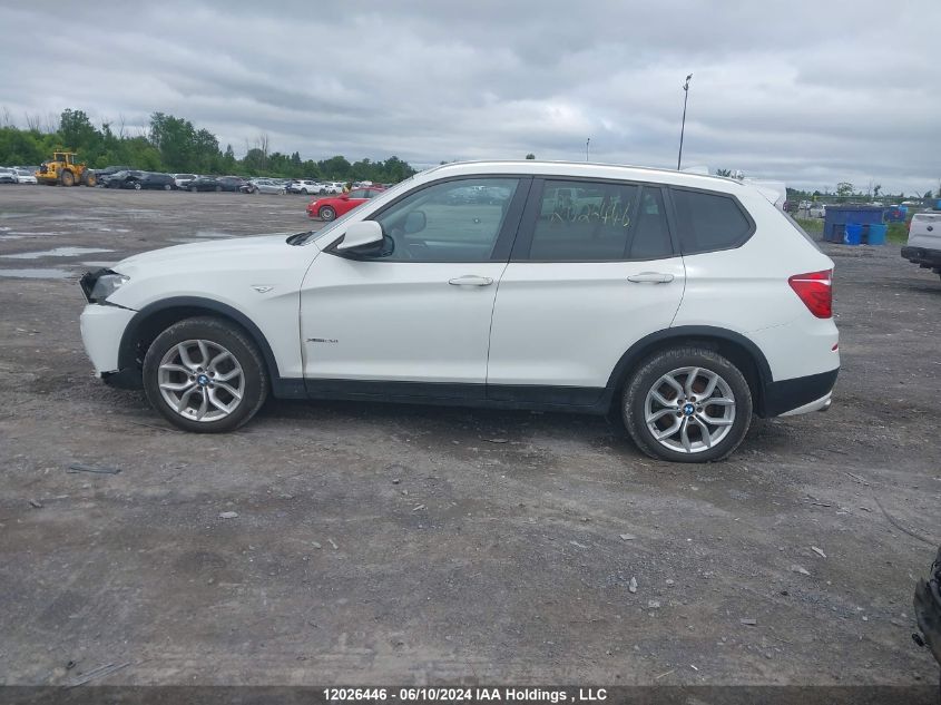 2013 BMW X3 VIN: 5UXWX9C59D0D07613 Lot: 12026446