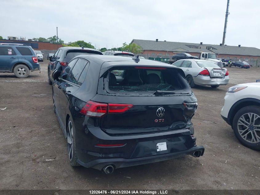 2022 Volkswagen Golf Gti VIN: WVWV87CD6NW125062 Lot: 12026476