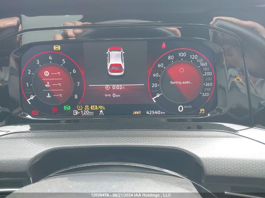 2022 Volkswagen Golf Gti VIN: WVWV87CD6NW125062 Lot: 12026476