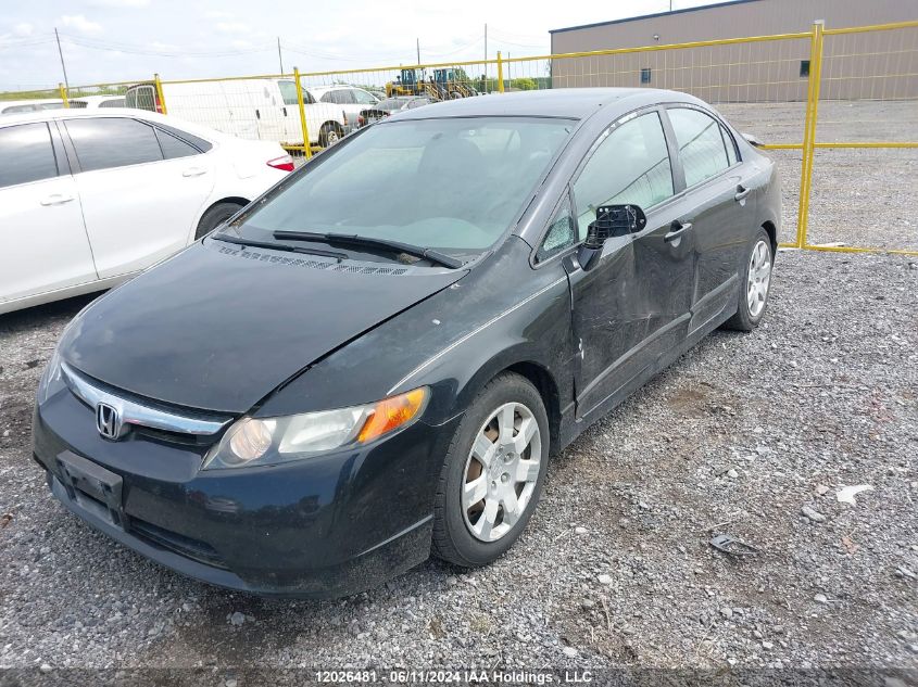 2008 Honda Civic Lx VIN: 1HGFA16508L070187 Lot: 12026481