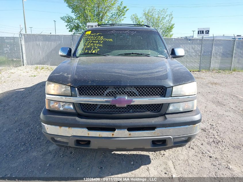2005 Chevrolet Avalanche VIN: 3GNEK12T85G207467 Lot: 12026496