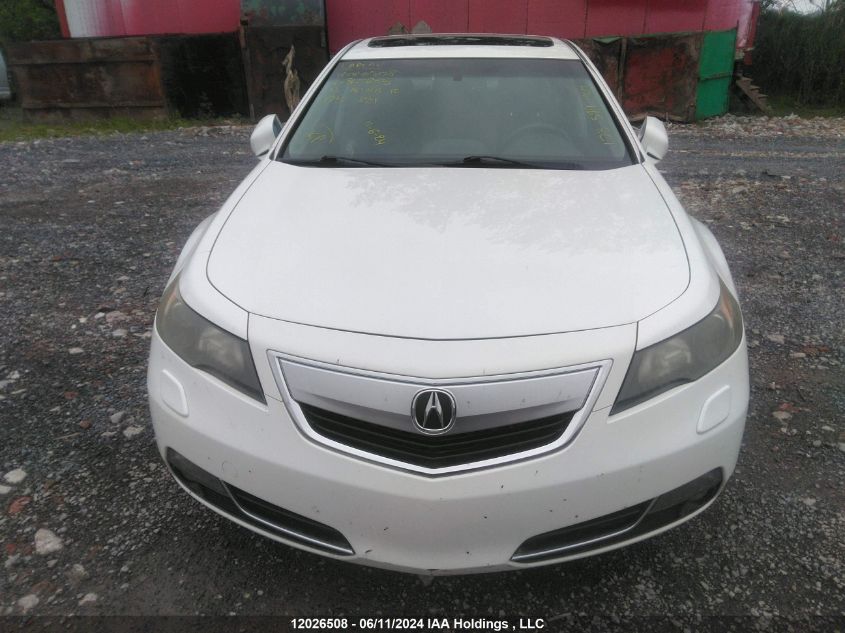 2013 Acura Tl VIN: 19UUA9F26DA800265 Lot: 12026508