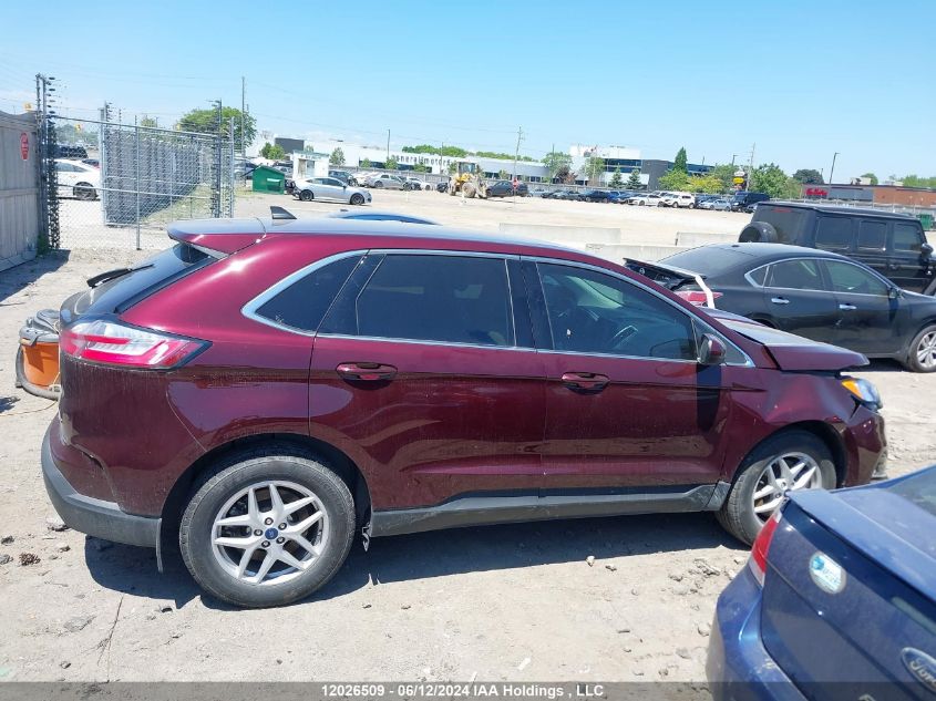 2022 Ford Edge Sel VIN: 2FMPK4J94NBA29306 Lot: 12026509