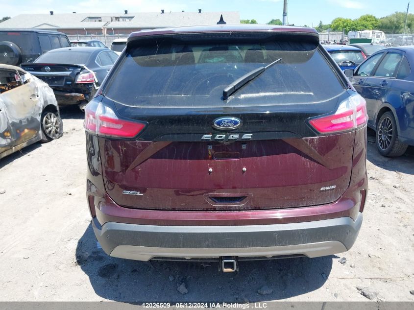 2022 Ford Edge Sel VIN: 2FMPK4J94NBA29306 Lot: 12026509
