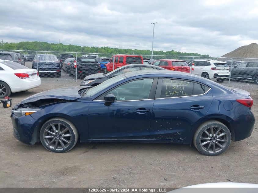 2018 Mazda 3 Grand Touring VIN: 3MZBN1W33JM230984 Lot: 12026525