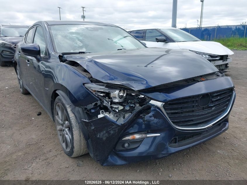 2018 Mazda 3 Grand Touring VIN: 3MZBN1W33JM230984 Lot: 12026525