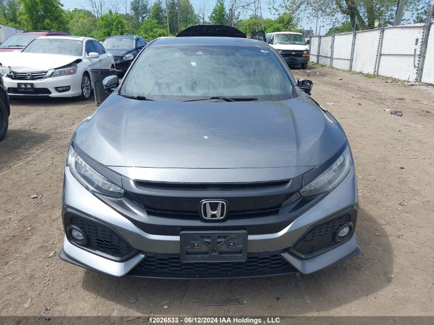 2019 Honda Civic Hatchback VIN: SHHFK7H93KU301624 Lot: 12026533
