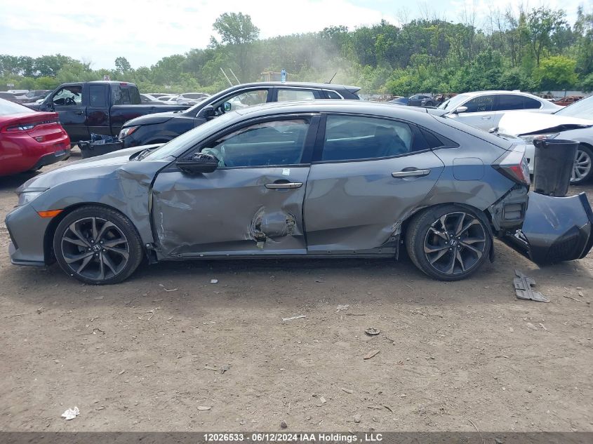 2019 Honda Civic Hatchback VIN: SHHFK7H93KU301624 Lot: 12026533