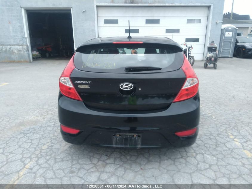 2014 Hyundai Accent Gl VIN: KMHCT5AEXEU151063 Lot: 12026561