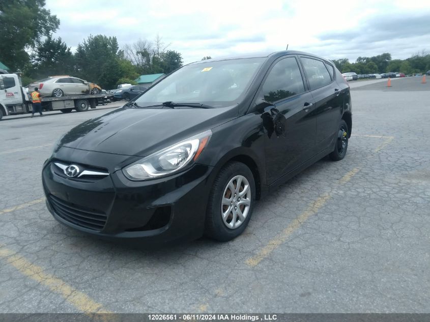 2014 Hyundai Accent Gl VIN: KMHCT5AEXEU151063 Lot: 12026561