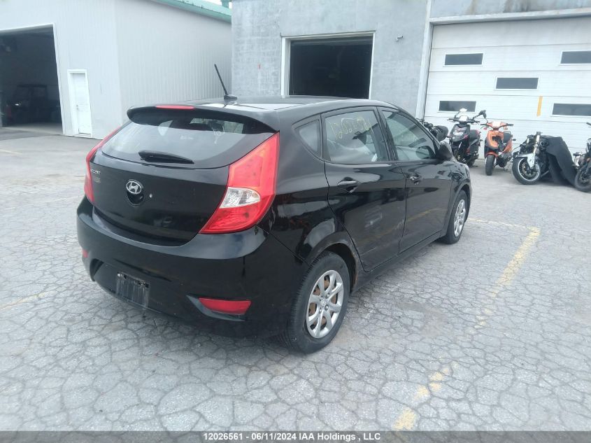 2014 Hyundai Accent Gl VIN: KMHCT5AEXEU151063 Lot: 12026561