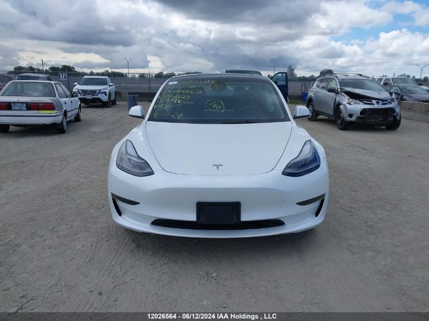 2023 Tesla Model 3 VIN: 5YJ3E1EA3PF512823 Lot: 12026564