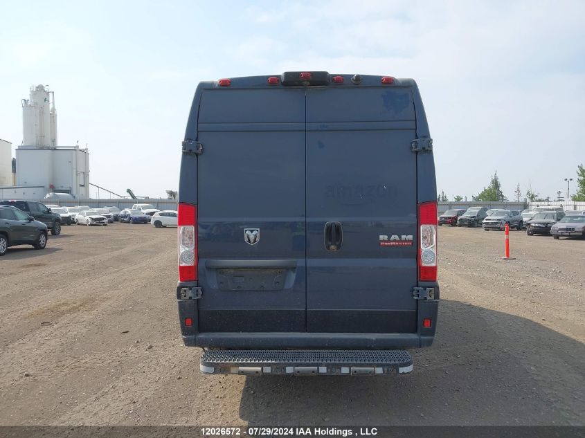 2021 Ram Promaster 3500 High Roof Extended 159 In. Wb VIN: 3C6MRVJG8ME575564 Lot: 12026572