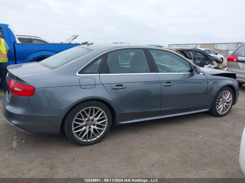 2014 Audi A4 VIN: WAUFFCFLXEN032280 Lot: 12026601