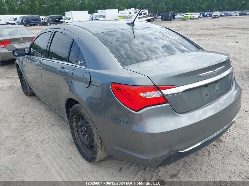 2012 Chrysler 200 Lx VIN: 1C3CCBAB9CN219115 Lot: 12026607