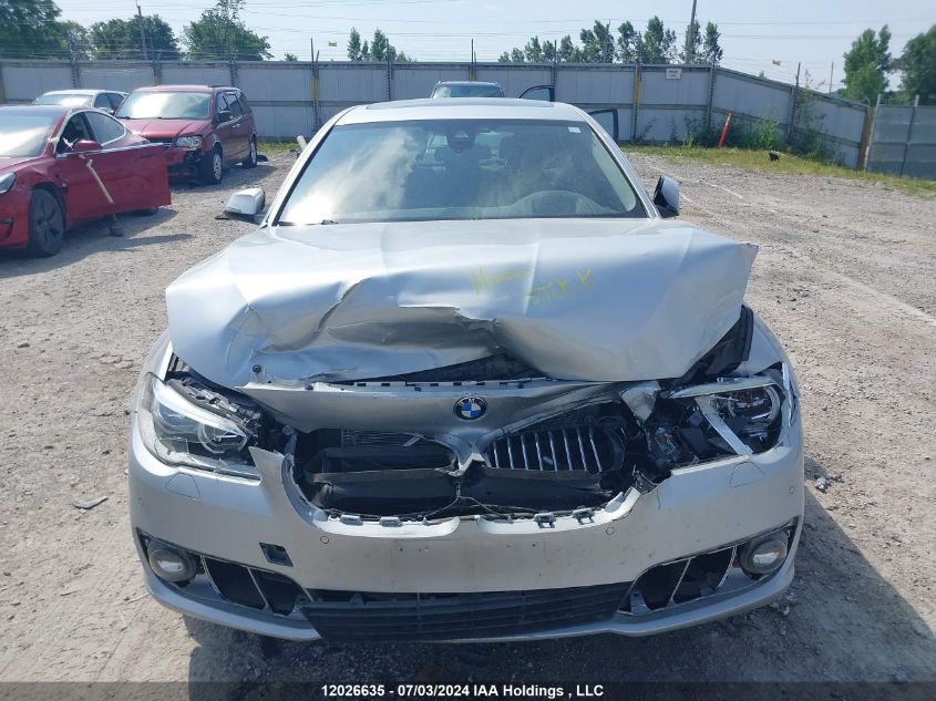 2014 BMW 5 Series VIN: WBA5B3C55ED531829 Lot: 12026635