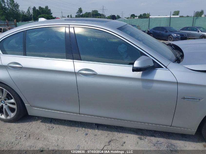 2014 BMW 5 Series VIN: WBA5B3C55ED531829 Lot: 12026635