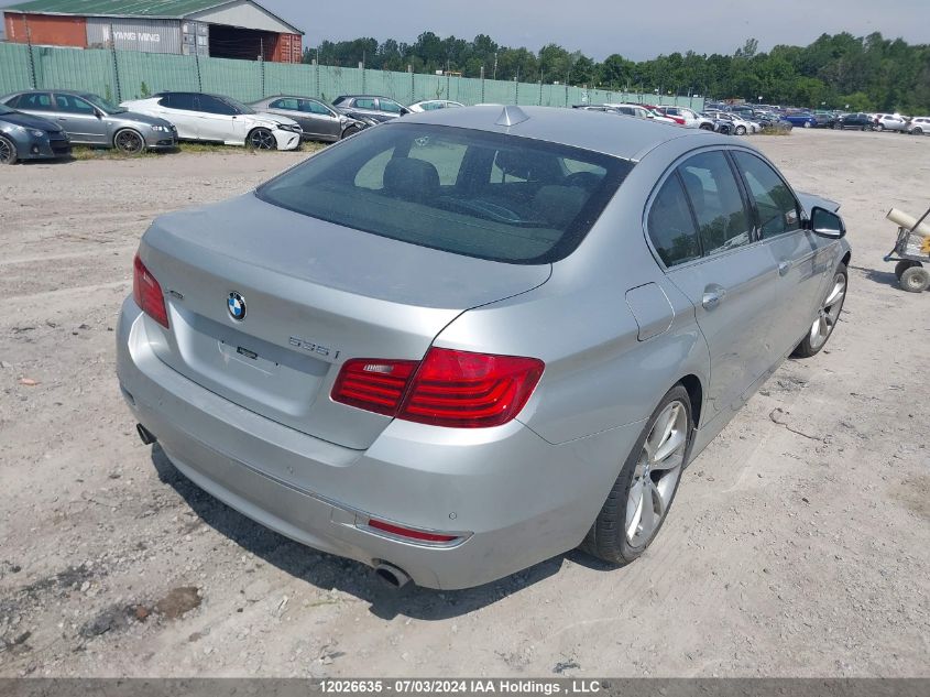 2014 BMW 5 Series VIN: WBA5B3C55ED531829 Lot: 12026635