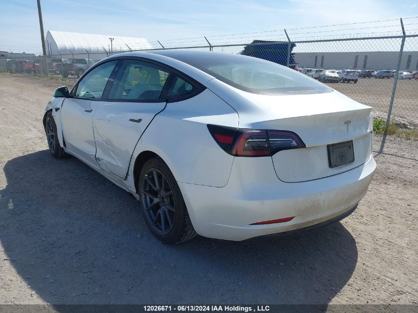 2021 Tesla Model 3 VIN: 5YJ3E1EA4MF861873 Lot: 12026671