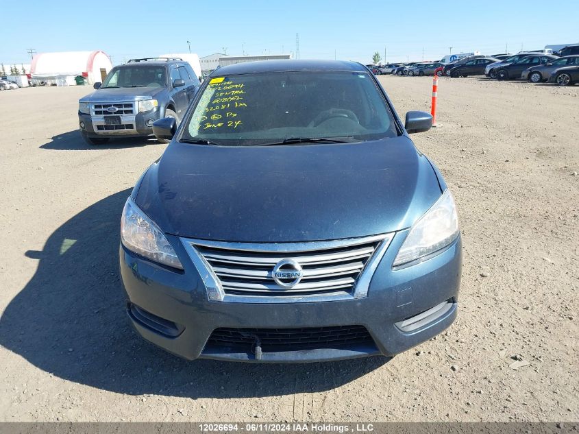 2014 Nissan Sentra VIN: 3N1AB7AP3EL608062 Lot: 12026694