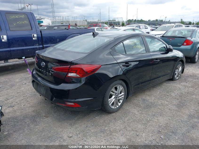 2019 Hyundai Elantra Preferred VIN: KMHD84LF8KU804796 Lot: 12026709