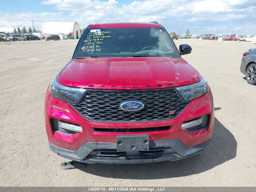 2022 Ford Explorer St VIN: 1FM5K8GC0NGB74921 Lot: 12026715