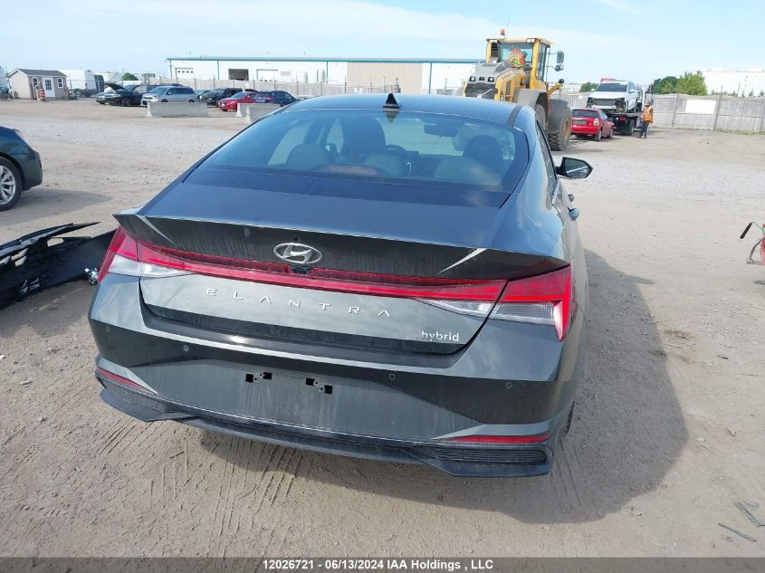 2023 Hyundai Elantra Hybrid Luxury VIN: KMHLN4AJ3PU087615 Lot: 12026721