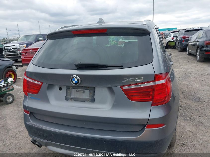 2014 BMW X3 xDrive28I VIN: 5UXWX9C57E0D36366 Lot: 12026724