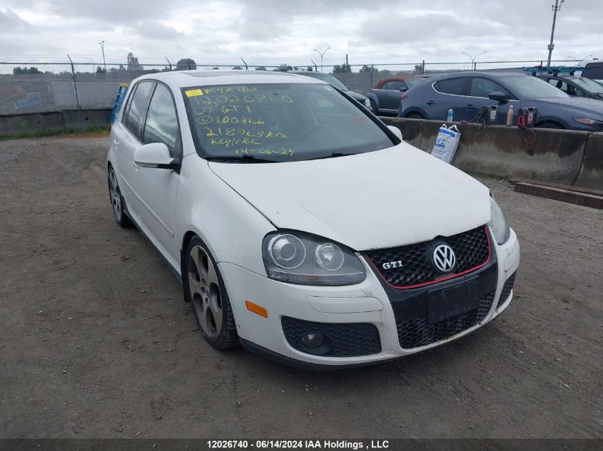 2009 Volkswagen Gti VIN: WVWGV71KX9W100366 Lot: 12026740