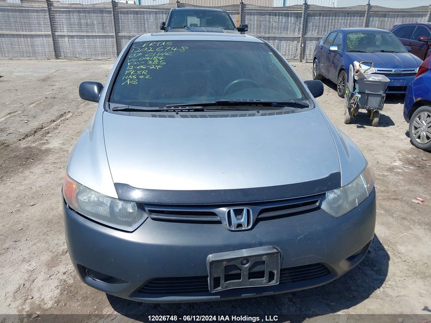 2007 Honda Civic Cpe VIN: 2HGFG11867H014184 Lot: 12026748
