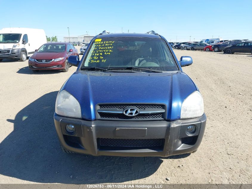 2007 Hyundai Tucson Gl/Gls VIN: KM8JM72D47U570552 Lot: 12026753