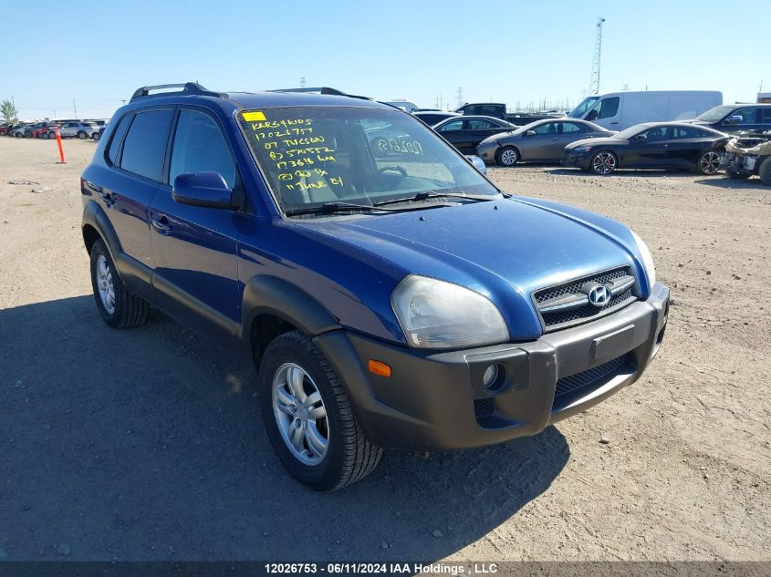 2007 Hyundai Tucson Gl/Gls VIN: KM8JM72D47U570552 Lot: 12026753