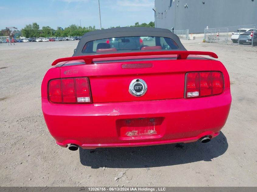 2005 Ford Mustang Gt VIN: 1ZVFT85H055167707 Lot: 12026755