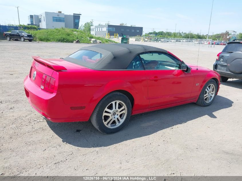 2005 Ford Mustang Gt VIN: 1ZVFT85H055167707 Lot: 12026755