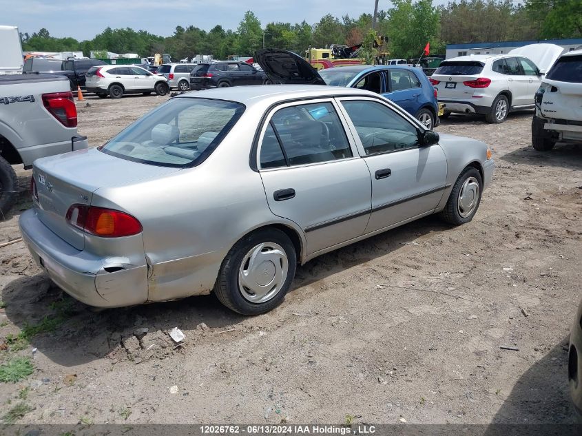 1999 Toyota Corolla VIN: 2T1BR12E8XC758861 Lot: 12026762