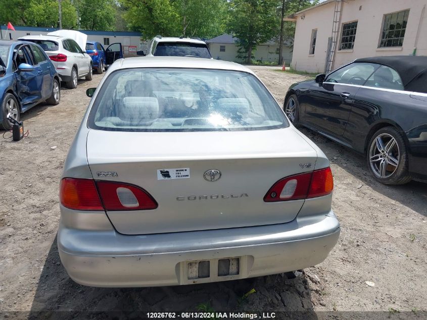 1999 Toyota Corolla VIN: 2T1BR12E8XC758861 Lot: 12026762