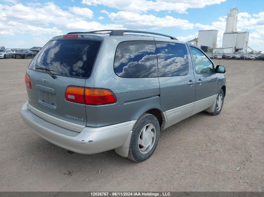 2000 Toyota Sienna Le/Xle VIN: 4T3ZF13CXYU216138 Lot: 12026767