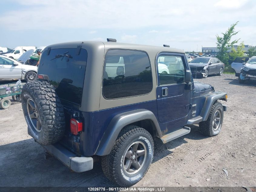 2004 Jeep Tj Sport VIN: 1J4FA49S34P724274 Lot: 12026775